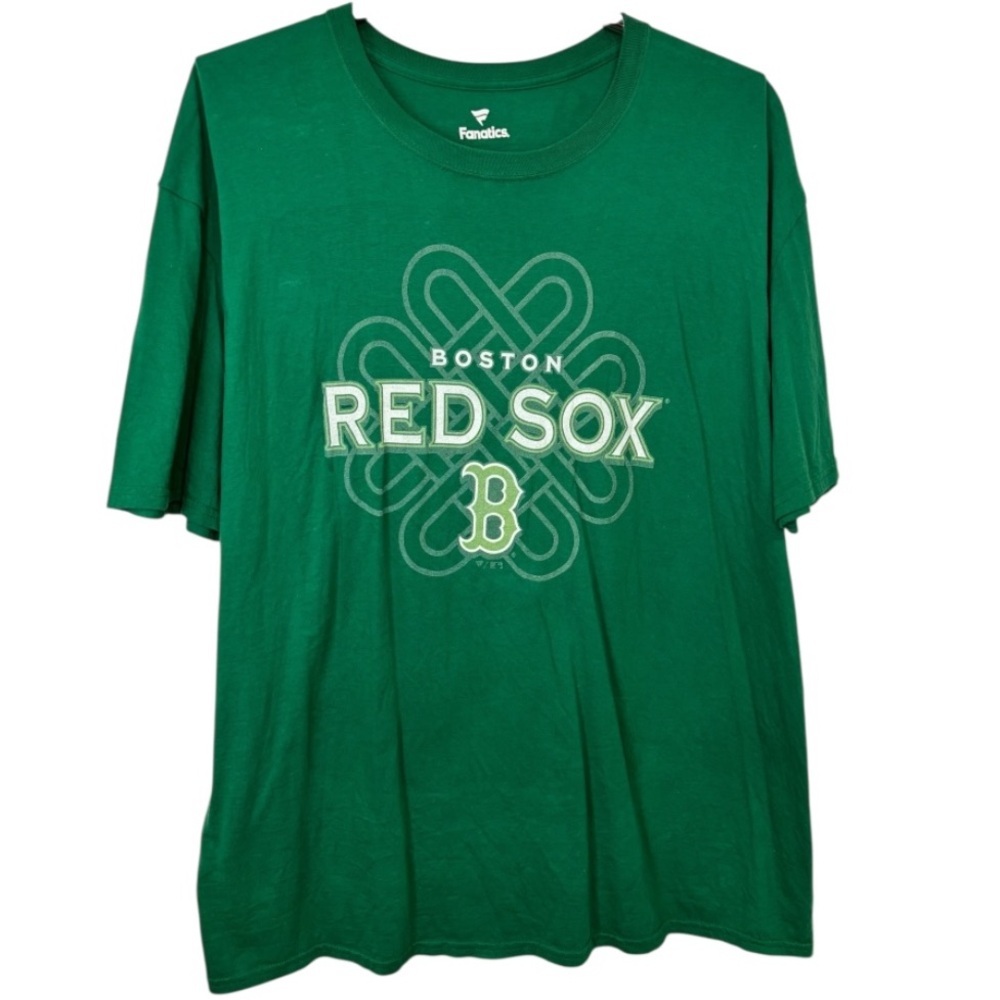 Fanatics Men’s Boston Red Sox Green Baseball T-Shirt Size XXL
